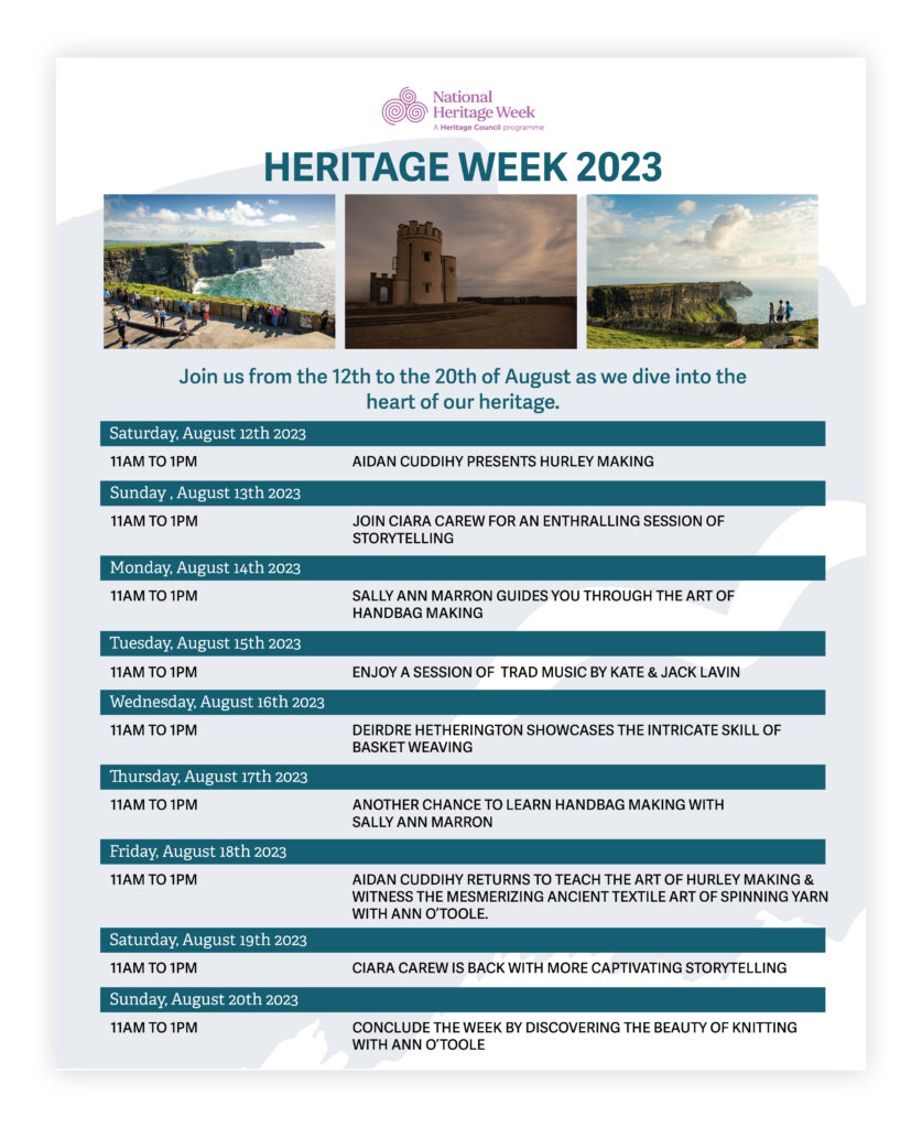 National Heritage Week Ireland Cliffs of Moher